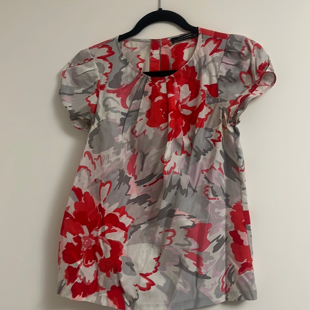 CLUB MONACO floral print blouse